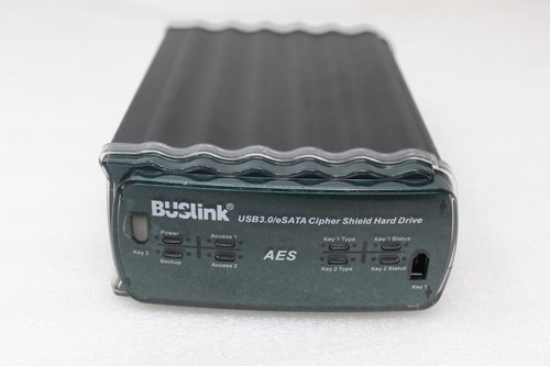 Buslink Ciphershield Encryption External Drive, Black/Green CSE-8T-U3 - Picture 2 of 7