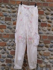 Vintage Hose bestickt Baumwolle M