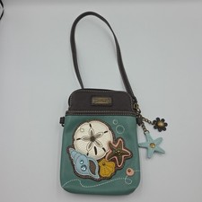 Chala Sanddollar Sea Shells Cellphone Crossbody Purse Adj Strap  Hang Tag EUC