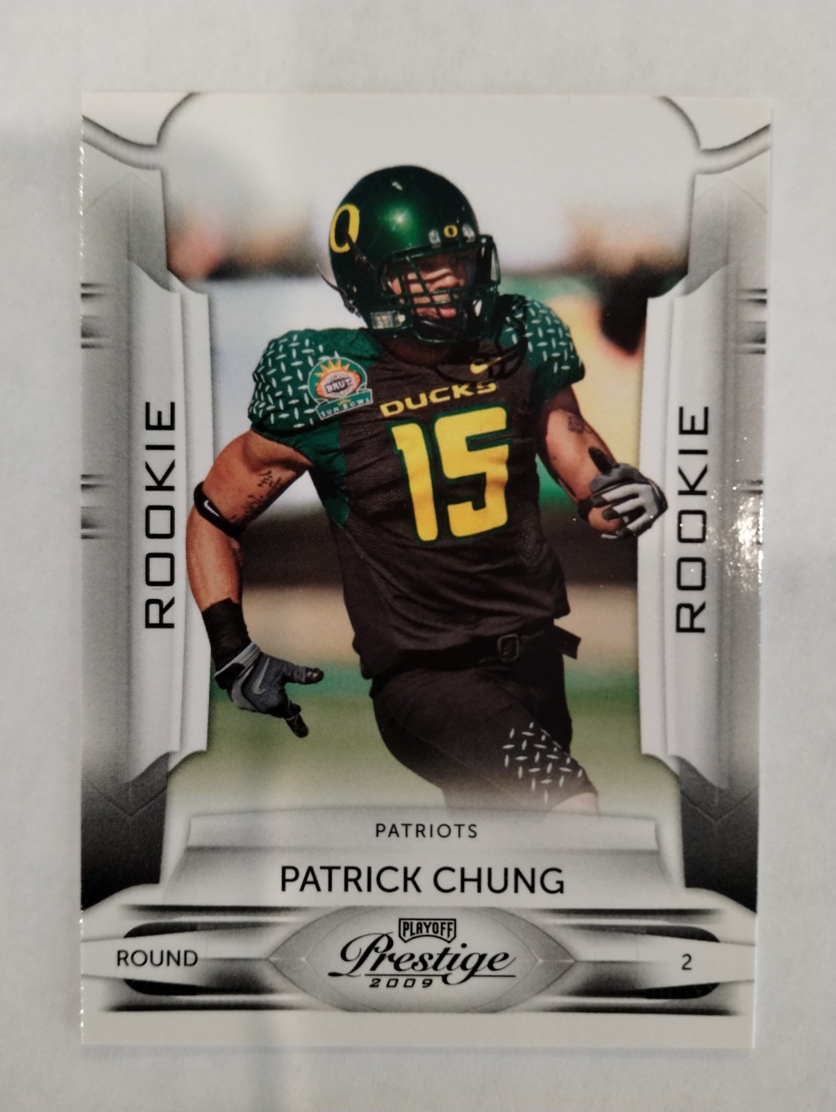 2009 Playoff Prestige Rookie Patrick Chung #185 Rookie RC