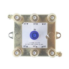 LEVITON 47690-G6 PASSIVE 6-WAY VIDEO SPLITTER, 2-GHZ, 1X6 TYPE