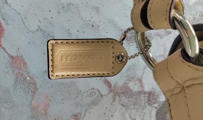Coach F10910 MEDIUM Vintage Soho Y2K Beige Pebbled Leather