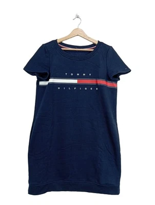 TOMMY HILFIGER Robe Sweat Dames Robe T EU 40 bleu style décontracté - Photo 1/4