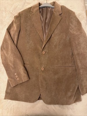 Cotton Traders Sakko hellbraun Nadel Cord Sport Blazer Jacke Herren 42