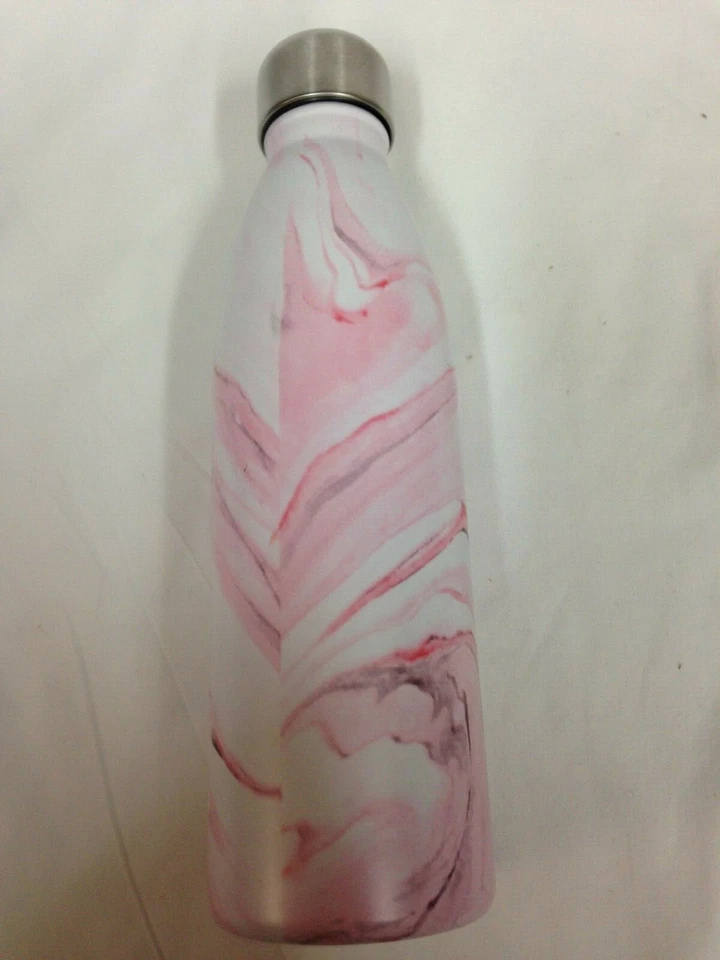 17.5oz Stainless Steel Water Bottle White/Pink - Image 2 of 2
