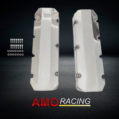 Tall Fabricated Aluminum Valve Covers Fit Chevy Big Block BBC 396 427 454 502 - Picture 1 of 5