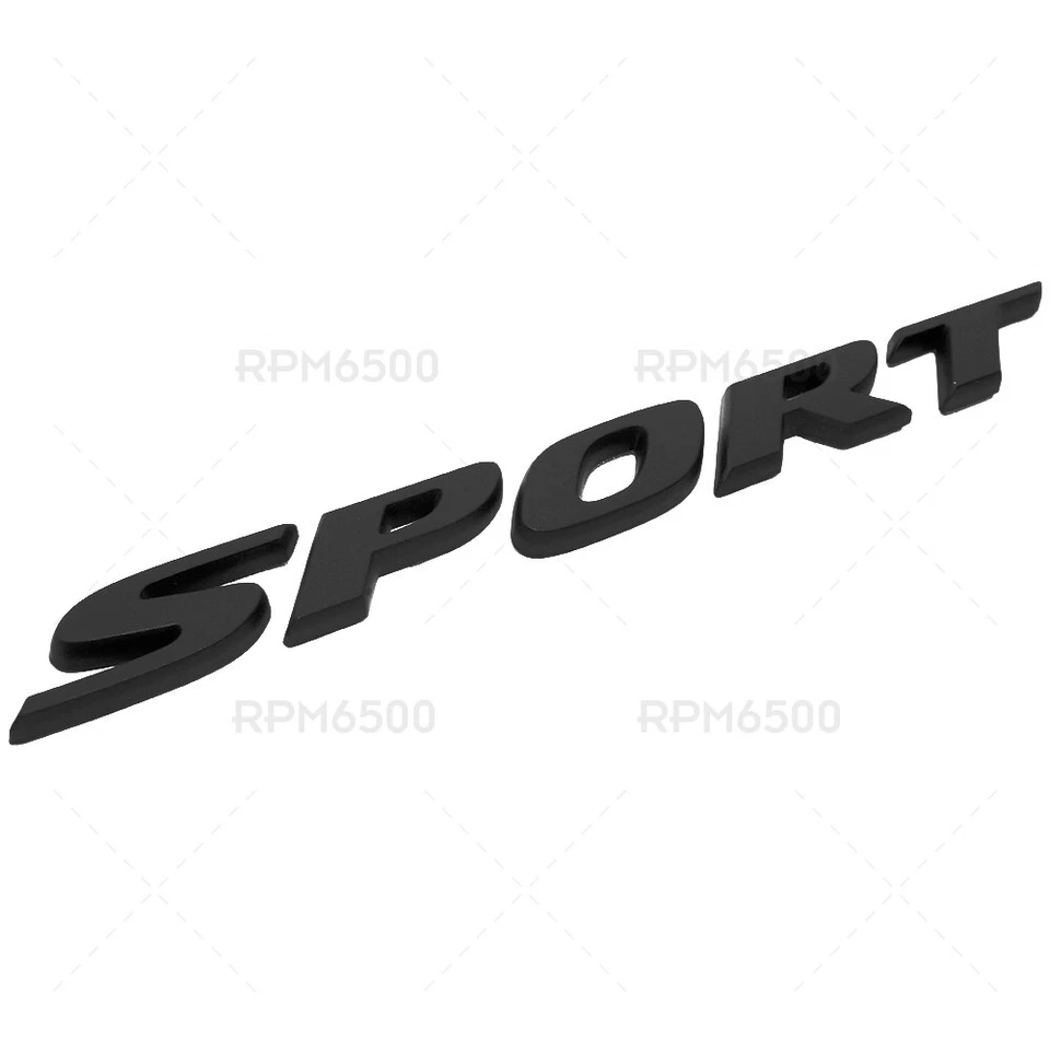 Honda Civic Sport Rear Trunk Lid Letter Logo Badge Emblem Nameplate Matte Black Foto 2 de 4