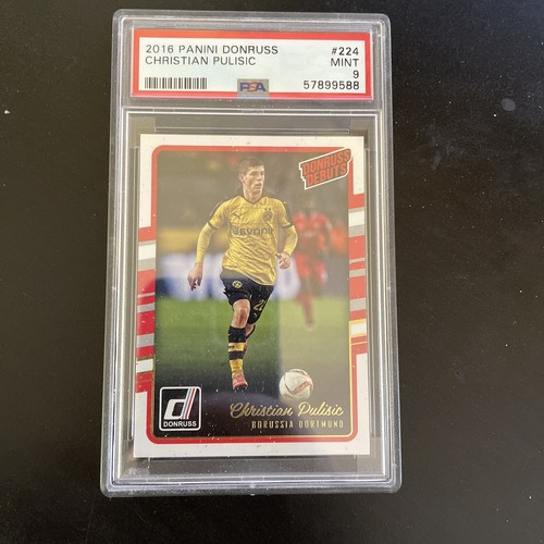 2016-17 Donruss Soccer #224 CHRISTIAN PULISIC RC Rated Rookie Base PSA 9