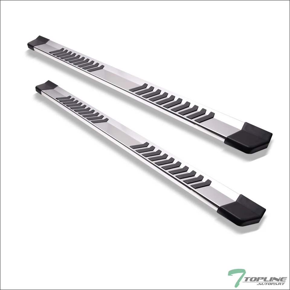 Topline For 07-18 Silverado/Sierra Extended 6" OE Aluminum Running Boards-Silver Foto 2 de 4