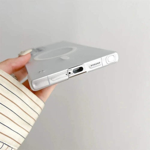 Ultra Slim For Magsafe Clear Frameless Phone Case For Samsung S25 S24 Plus S22 S - Bild 14 von 54