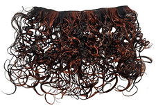 Nina Collection Women's Curly Hair Extension Weft in Ombre Brown 10 inches
