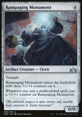 MTG Magic the Gathering Rampaging Monument (239/291) Guilds of Ravnica LP