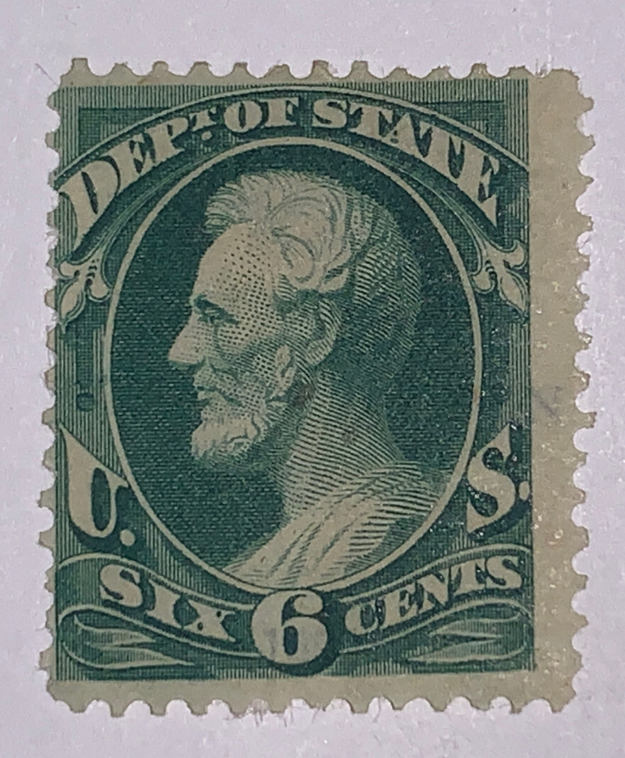 Travelstamps: US Stamps Scott #O60 6c State Dept. Official Mint OG H SCV $250