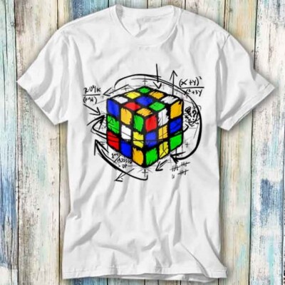 T-Shirt Rubiks Cube Lösung Puzzle Algorithmus Meme Geschenk Top T-Shirt Unisex 460