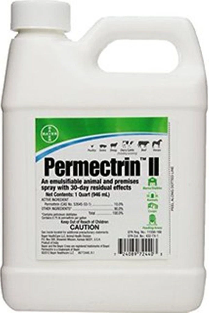 Permectrin II Conc Insect Control Fast Act Long Acting Premise Livestock 8oz