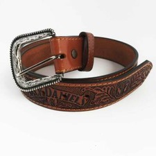 Ref: 2020107 Jack Daniel's Western Country Brown Unisex Belt