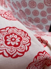 Vintage 1950s / 1960s Swedish cotton printed cotton fabric