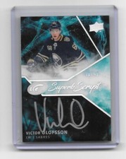 2019-20 UPPER DECK ICE VICTOR OLOFSSON SUPERB SCRIPT AUTOGRAPH 16/49