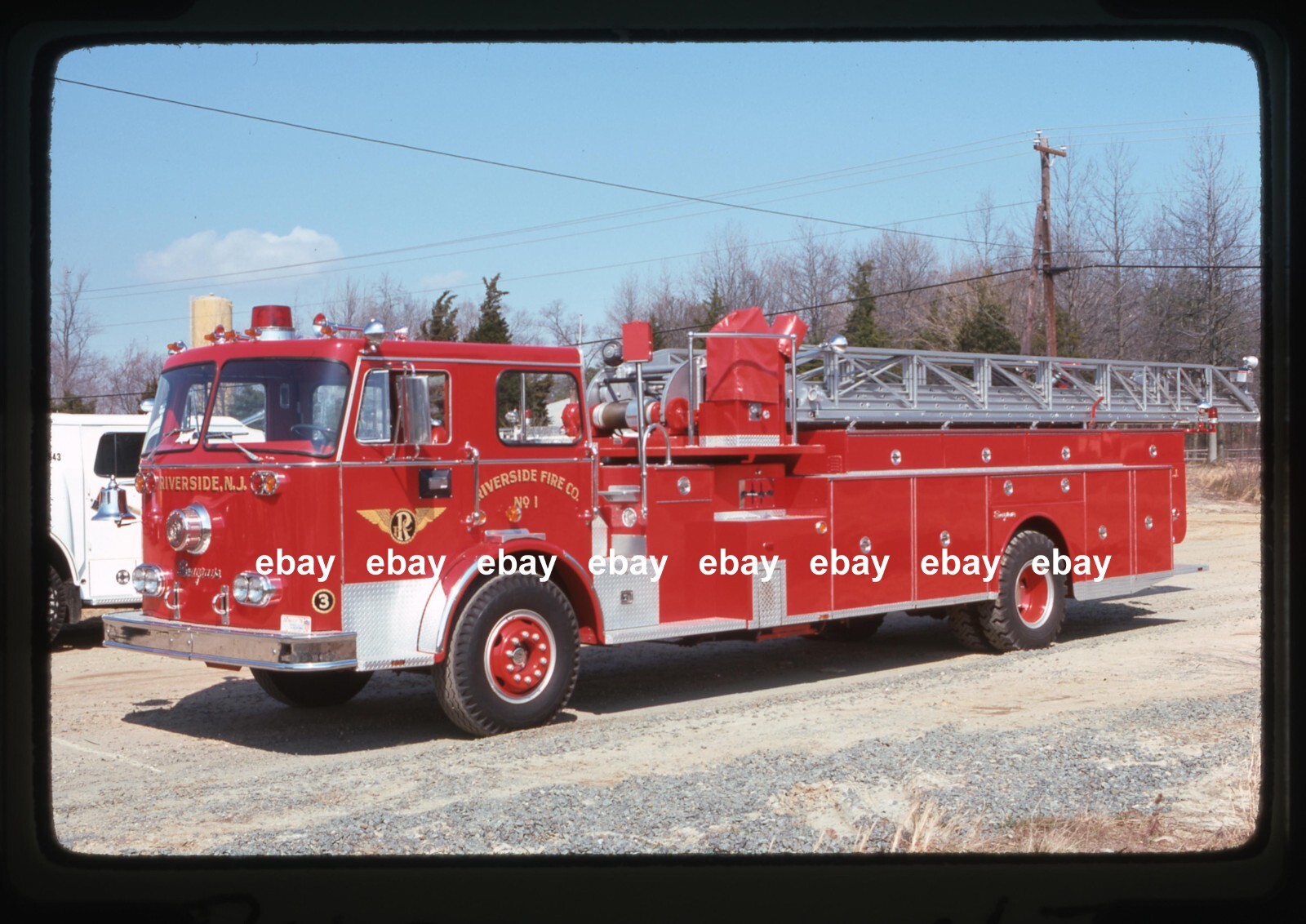 Riverside NJ 1973 Seagrave 100' Aerial Fire Apparatus Slide eBay