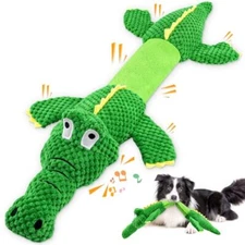 Dog Toys for Large Dogs: Squeaky Dog Toys - Plush Dog Chew Toys - Tough Tug of 