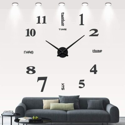 Wanduhr ORIGINAL MAX3 130 cm 3 D Uhr Selbst gestaltbare Do-it-yourself 