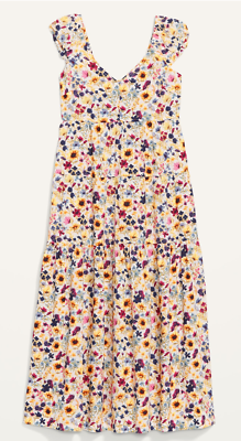 Old Navy Wildflower Floral Tiered Cap Sleeve Fit Flare All Day Maxi Dress XS | eBay Old Navy Wildflower Floral Tiered Cap Sleeve Fit Flare All Day Maxi Dress XS | eBay