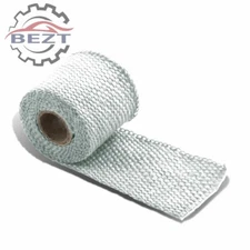 2"WHITE HEAT SHIELD WRAP TAPE ROLL FOR EXHAUST HEADER TURBO MANIFOLD PIPE 60"L