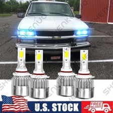 8000k Front Led Headlight Bulbs For Pickup Truck 1500 2500 3500 1990-2000