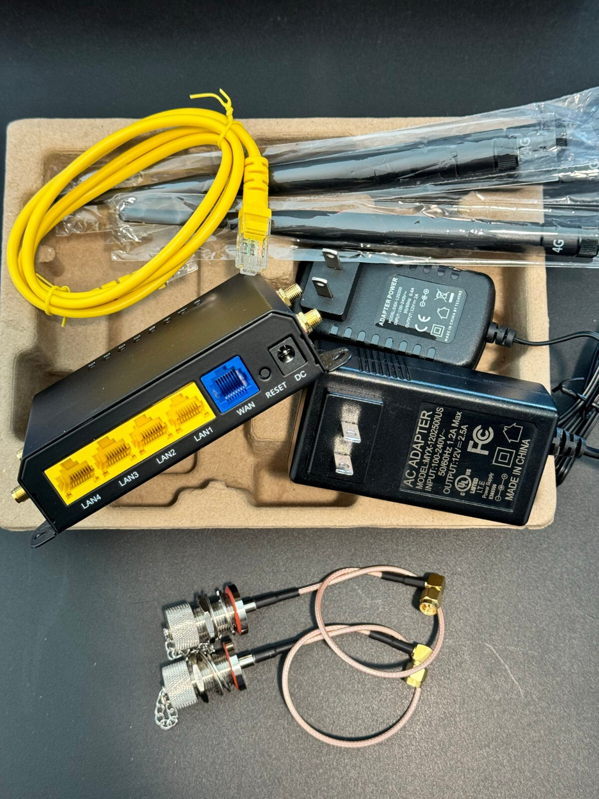 Quectel EM12-G CAT12 M.2 Modem, Router, 2xYagi, Coax | eBay