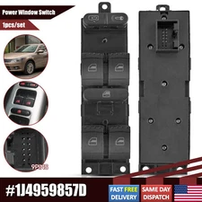 Power Master Window Control Switch Driver Side For VW Golf Jetta MK4 Passat  B5