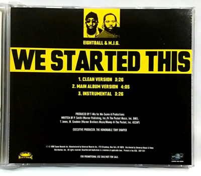 ☆G-RAP / Eightball & MJG 4枚セット CD) Eightball & M.J.G. – We Started This, Promo, Single, 3 Tracks