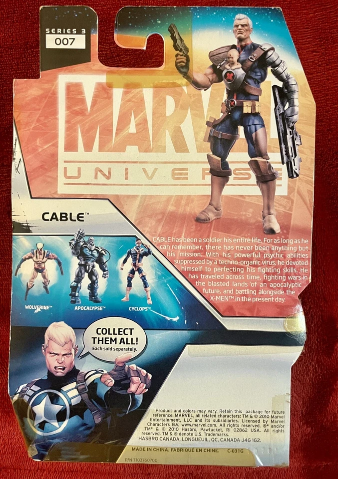 Universo Marvel CABLE & HOPE Variante Serie 3 #007 X-Men Nuevo Precintado Foto 2 de 2