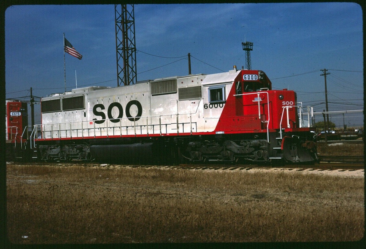 Original Rail Slide - SOO Soo Line 6000 Franklin Park IL 10-29-1987 | eBay