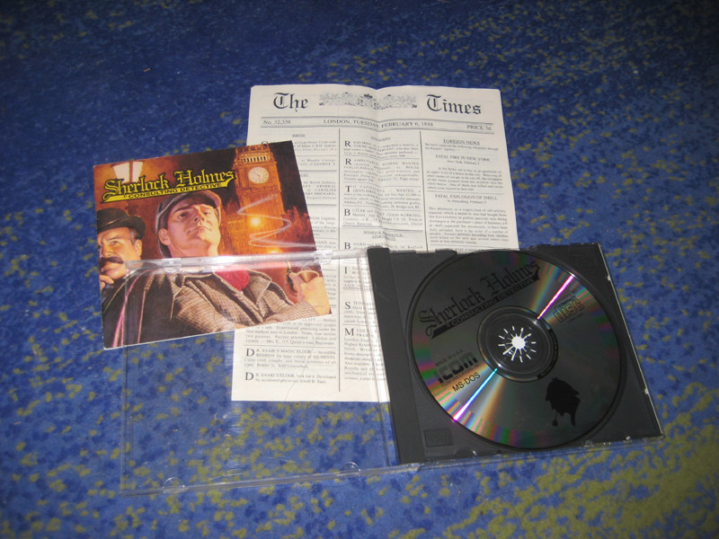 Jeu PC Sherlock Holmes Consulting Detective - Rareté 1991 Complet Avec Journal - Très Bon État