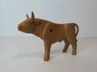 Playmobil Vintage Bull Cow Steer Cattle Brown Tan Old Style Farm Zoo Western