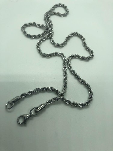 Unisex Stainless Steel 3.5mm Rope Chain 