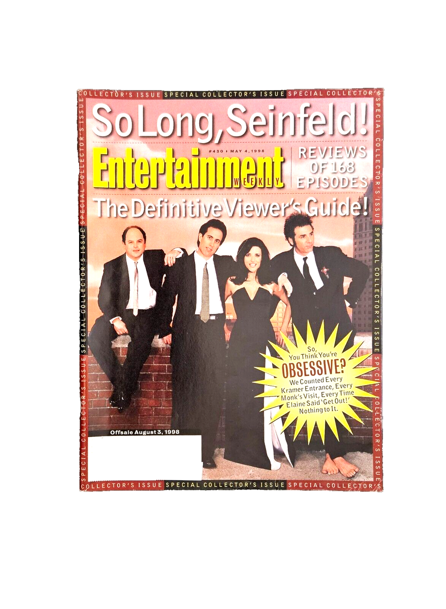 Entertainment weekly May 4, 1998, So Long, Seinfeld! Reviews of 168 Episodes