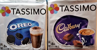 2 X Packs Tassimo Oreo \u0026 Chocolate Caliente Cadbury T Discos Cápsulas - 16  | eBay