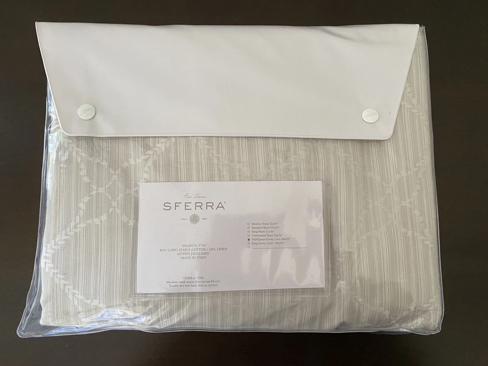 NUEVO SFERRA Valenta Funda Nórdica Beige SFERRA Edredón Precio Original $663 Foto 2 de 4