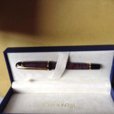 Waterman Phileas  Rollerball Pen  Grey Marble & Gold   In Box