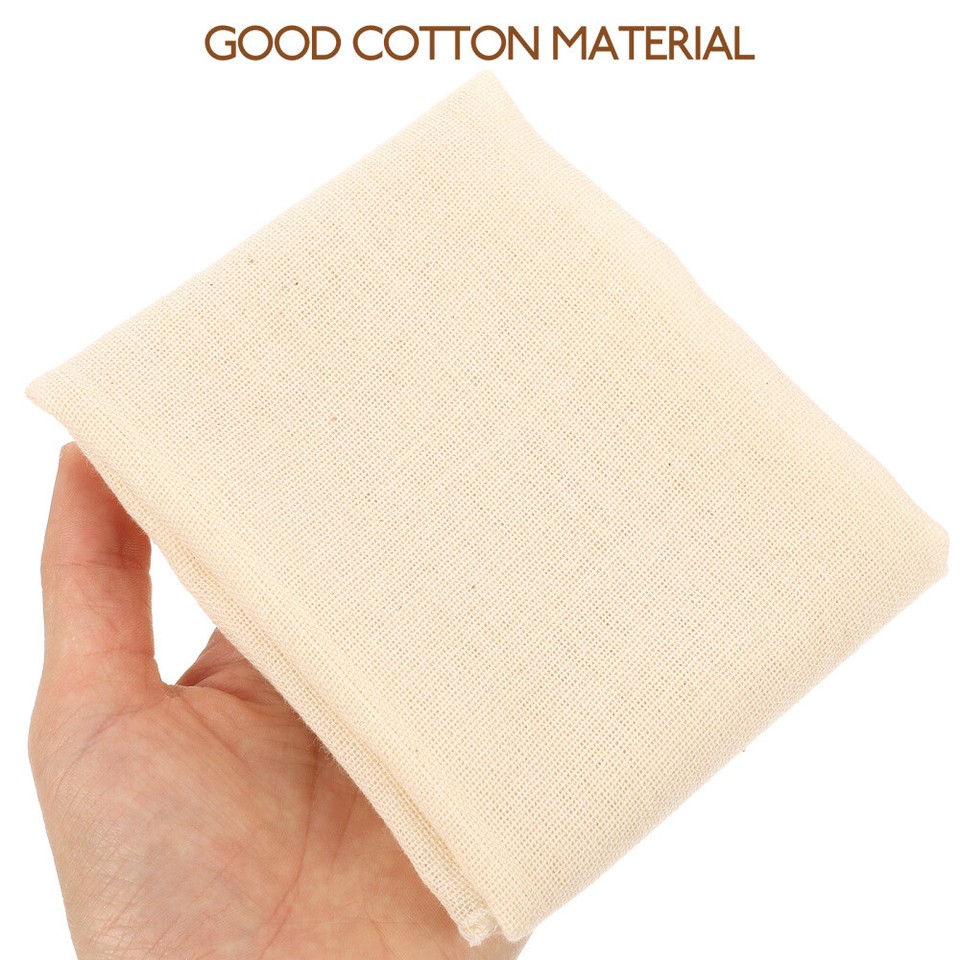 5 Pcs Hemmed Cheese Cloth Reusable Cotton Fabric Rice Mould Muslin
