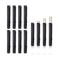 12 Pcs Black Poster Tube Bulk Extendable Blueprint Holder Expand from 24.5 to...