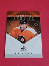 MIKA PYORALA - 2009-10 UPPER DECK SP GAME USED ROOKIE RC CARD #130  /699