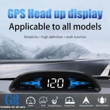 Universal Car HUD Digital GPS Speedometer Head Up Display MPH Overspeed Alarm
