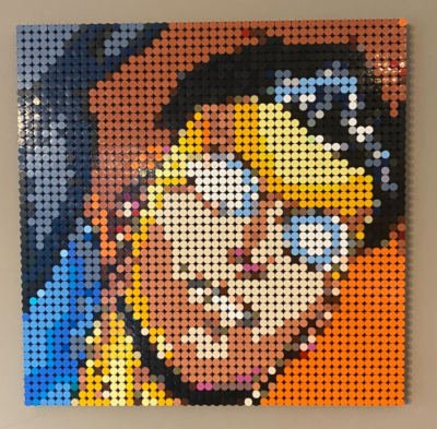 INVINCIBLE Mosaic Portrait Kit– 2300pcs Pixel Art Brick Building