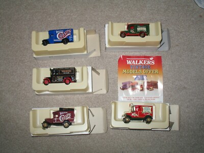 Lledo Walkers Crisps Promotional Vehicles (5-off all MIB)