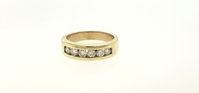 6mm Wedding Diamond Half Band 14K Yellow Gold 1.00ct Size 8.75us
