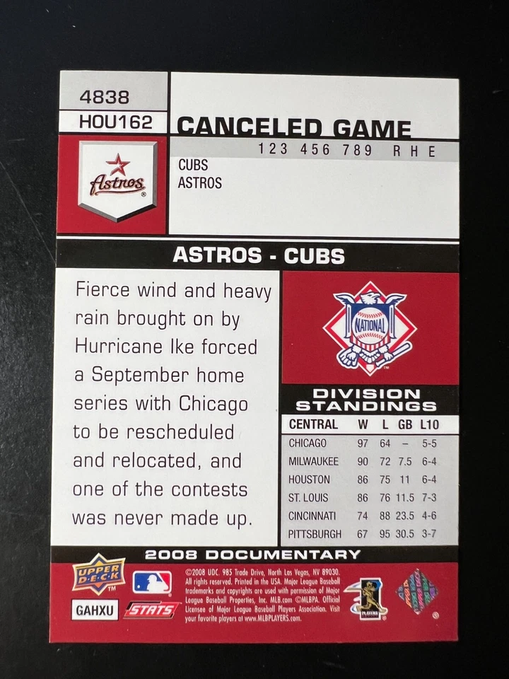 2008 Upper Deck Documentary Gold #4838 Darin Erstad - Image 2 of 2