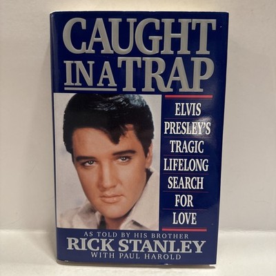 *SIGNED*Caught in a Trap by Author Rick Stanley (Elvis  Step Brother) 1992 HC/DJ