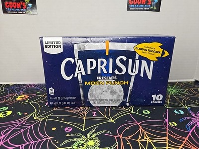 Capri Sun Limited Edition Moon Punch Glow In The Dark Wild Cherry 10 Pouch 7/26